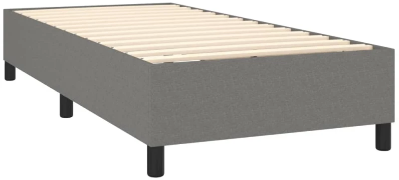 ΚΡΕΒΑΤΙ BOXSPRING ΜΕ ΣΤΡΩΜΑ ΣΚΟΥΡΟ ΓΚΡΙ 100X200 ΕΚ. ΥΦΑΣΜΑΤΙΝΟ 3141754