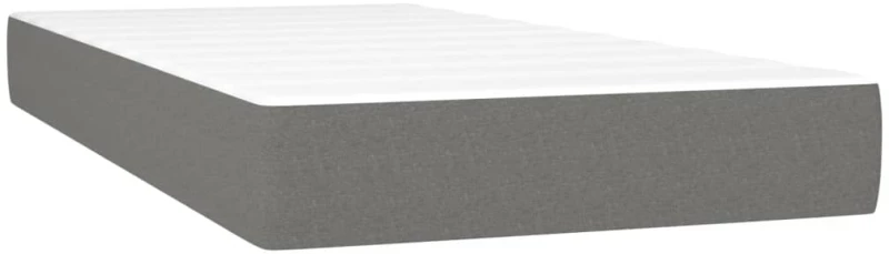 ΚΡΕΒΑΤΙ BOXSPRING ΜΕ ΣΤΡΩΜΑ ΣΚΟΥΡΟ ΓΚΡΙ 100X200 ΕΚ. ΥΦΑΣΜΑΤΙΝΟ 3141754
