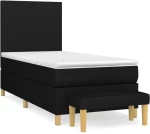 ΚΡΕΒΑΤΙ BOXSPRING ΜΕ ΣΤΡΩΜΑ ΜΑΥΡΟ 100 X 200 ΕΚ. ΥΦΑΣΜΑΤΙΝΟ 3136975