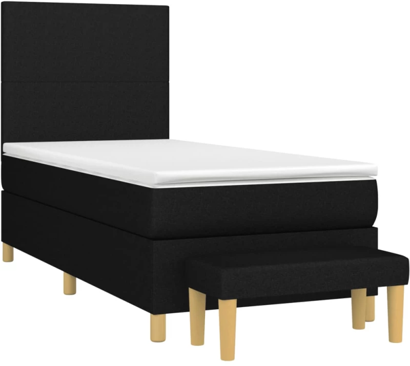 ΚΡΕΒΑΤΙ BOXSPRING ΜΕ ΣΤΡΩΜΑ ΜΑΥΡΟ 100 X 200 ΕΚ. ΥΦΑΣΜΑΤΙΝΟ 3136975