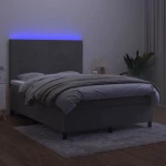 ΚΡΕΒΑΤΙ BOXSPRING ΜΕ ΣΤΡΩΜΑ&LED ΑΝ. ΓΚΡΙ 140X190 ΕΚ. ΒΕΛΟΥΔΙΝΟ 3135999