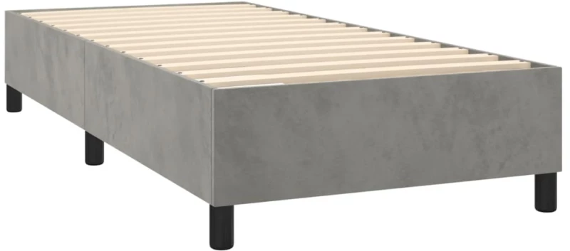 ΚΡΕΒΑΤΙ BOXSPRING ΜΕ ΣΤΡΩΜΑ ΑΝΟΙΧΤΟ ΓΚΡΙ 80X200 ΕΚ. ΒΕΛΟΥΔΙΝΟ 3137689