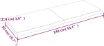 ΡΑΦΙ ΤΟΙΧΟΥ ΑΝΟΙΧΤΟ ΚΑΦΕ 140X50X4 ΕΚ. ΕΠΕΞΕΡΓ. ΜΑΣΙΦ ΞΥΛΟ ΔΡΥΟΣ 363704