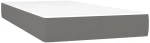ΚΡΕΒΑΤΙ BOXSPRING ΜΕ ΣΤΡΩΜΑ ΣΚΟΥΡΟ ΓΚΡΙ 90X190 ΕΚ. ΥΦΑΣΜΑΤΙΝΟ 3128166