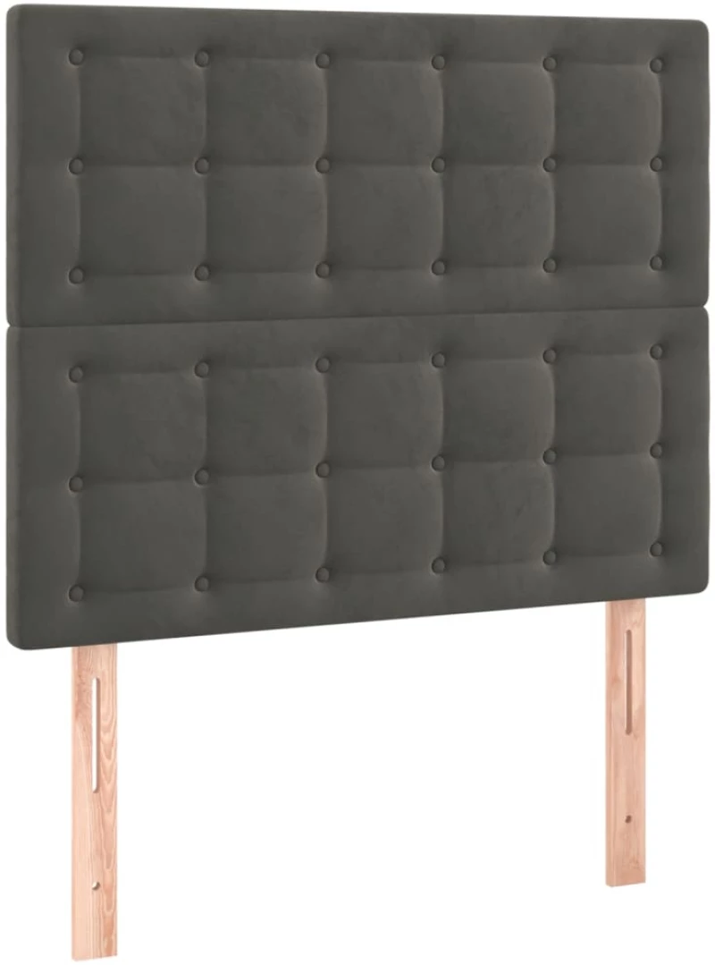 ΚΡΕΒΑΤΙ BOXSPRING ΜΕ ΣΤΡΩΜΑ & LED ΣΚ. ΓΚΡΙ 90X200 ΕΚ. ΒΕΛΟΥΔΙΝΟ 3136342
