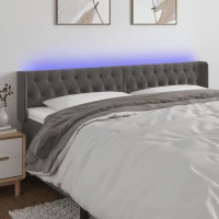 ΚΕΦΑΛΑΡΙ ΚΡΕΒΑΤΙΟΥ LED ΣΚΟΥΡΟ ΓΚΡΙ 203X16X78/88 ΕΚ. ΒΕΛΟΥΔΙΝΟ 3123639