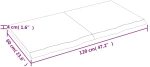 ΡΑΦΙ ΤΟΙΧΟΥ ΣΚΟΥΡΟ ΓΚΡΙ 120X60X4 ΕΚ. ΕΠΕΞΕΡΓ. ΜΑΣΙΦ ΞΥΛΟ ΔΡΥΟΣ 363818