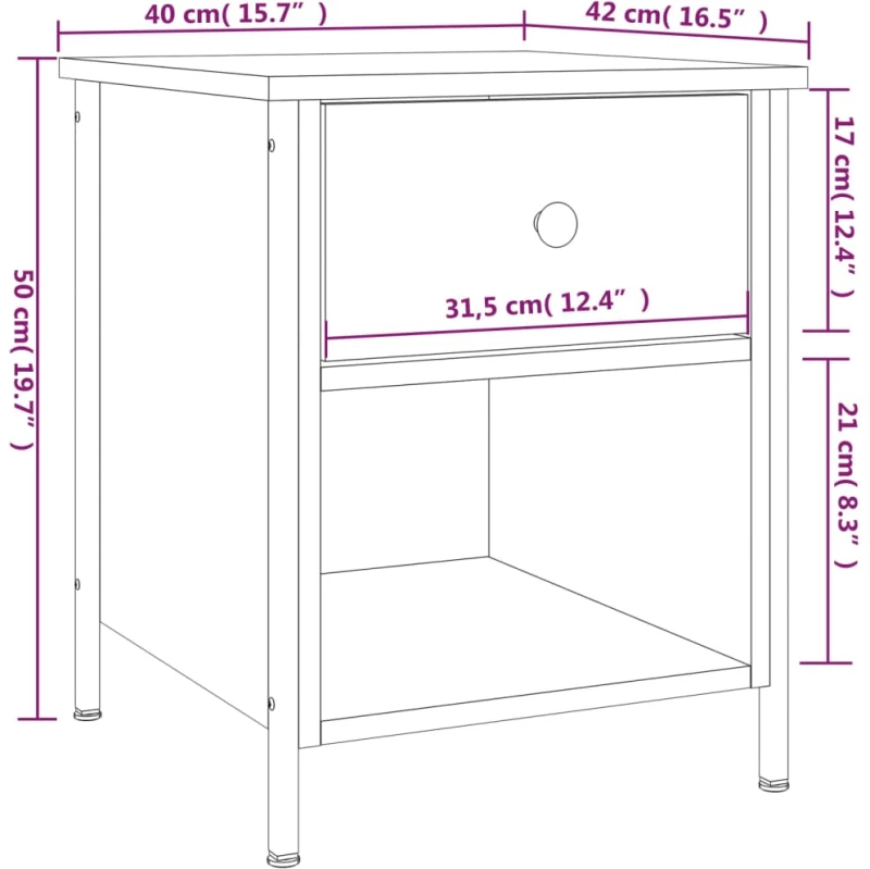 ΚΟΜΟΔΙΝΑ 2 ΤΕΜ. ΚΑΠΝΙΣΤΗ ΔΡΥΣ 40X42X50 ΕΚ. ΕΠΕΞΕΡΓΑΣΜΕΝΟ ΞΥΛΟ 825938