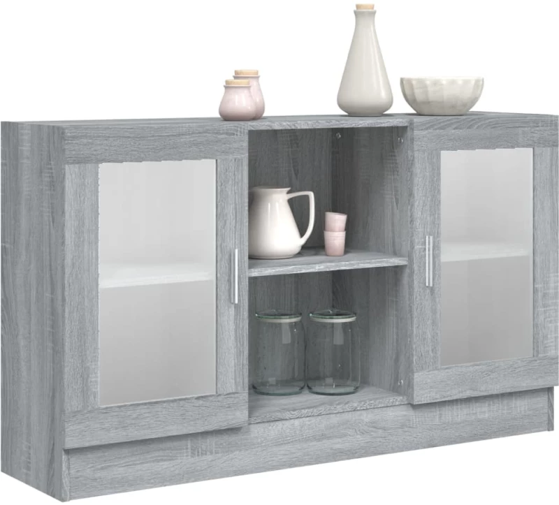 ΒΙΤΡΙΝΑ ΓΚΡΙ SONOMA 120X30,5X70 ΕΚ. ΑΠΟ ΕΠΕΞΕΡΓΑΣΜΕΝΟ ΞΥΛΟ 815628