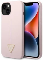 Guess Silicone Triangle Logo - Case for iPhone 14 Plus (Purple)