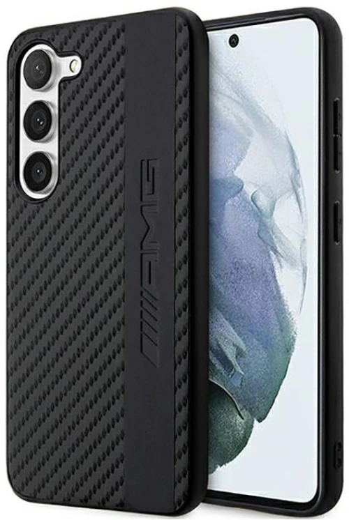 AMG Carbon Stripe & Embossed - Case for Samsung Galaxy S23+ (Black)