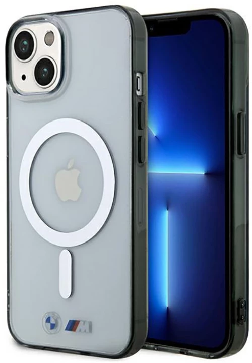 BMW Silver Ring MagSafe - Case for iPhone 14 (Transparent)