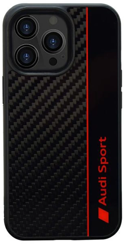 Audi Carbon Fiber Stripe - Case for iPhone 13 Pro (Black)