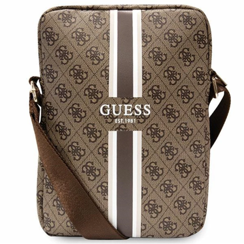 Guess 4G Stripes Tablet Bag - 10" Tablet bag (Brown)