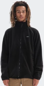 BASEHIT Men's Zip Up Fleece Jacket BLACK - 222.BM29.111-BLACK