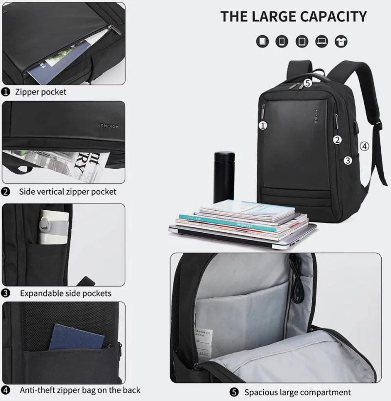 AOKING BACKPACK - SN2116-BLACK