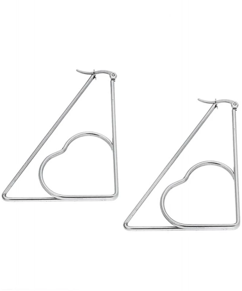 Σκουλαρίκια Senza Steel 5,5 X4 cm SSD4107SR