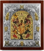 Ασημένια εικόνα ΑΜΠΕΛΟΣ-ΑΓΙΟΓΡΑΦΙΑ  19.5x17.5cm