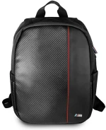 BMW Carbon Red Stripe - Notebook backpack 16" (Black)