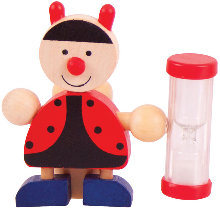 Βάση οδοντόβουρτσας ζωάκια με κλεψύδρα - Πασχαλίτσα - Bigjigs Toys