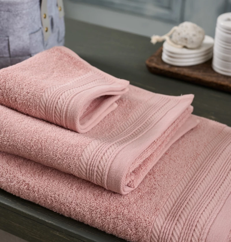Πετσέτα Μονόχρωμη New Cotton Series - Powder, Προσώπου 50x90