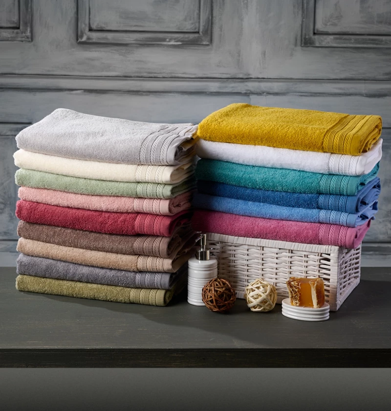Πετσέτα Μονόχρωμη New Cotton Series - Olive, Προσώπου 50x90