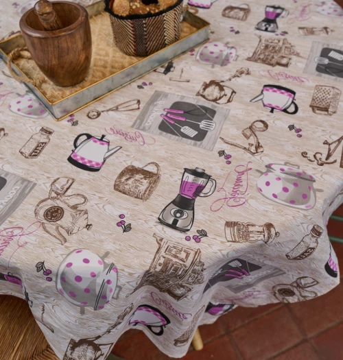 Τραπεζομάντηλα Κουζίνας Cook - Purple, 140x180cm