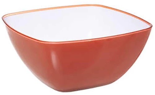Μπωλ polysterin κόκκινο 19x19x9
