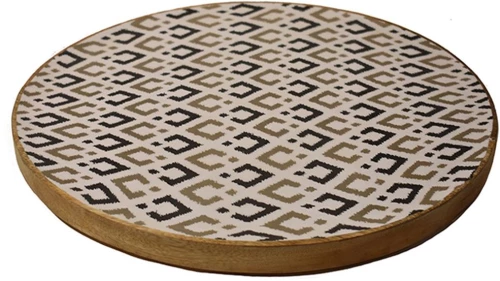 Πιατέλα mango patch μαύρο  Φ40x2,5