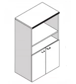 Mio-Cabinet/DO - Ξύλο - 45x80x138 cm