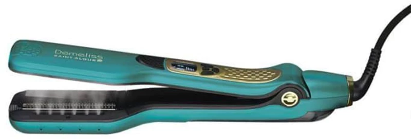 DEMELISS TITANIUM BLUE Ψηφιακή Πρέσα Μαλλιών Με Ατμό & Πλάκες Τιτανίου 230˚C