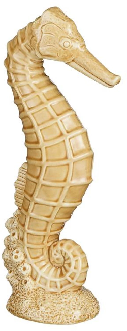 Ιππόκαμπος διακοσμητικό κεραμικό ώχρα  22,5εκ.