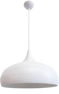 InLight Κρεμαστό φωτιστικό από λευκό μέταλλο 1XE27 D:36cm (4052-WH)