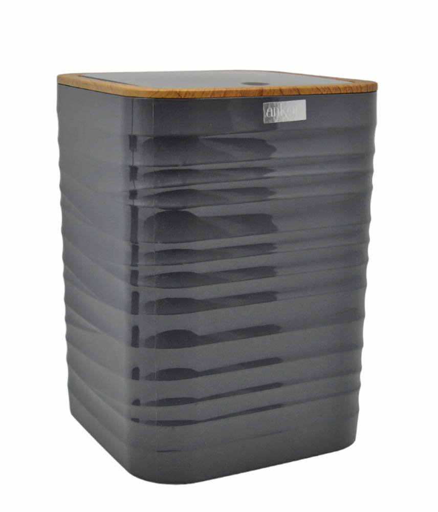 ΚΑΛΑΘΙ ΜΠΑΝΙΟΥ 5lt ΠΛΑΣΤΙΚΟ ΓΚΡΙ LUNA ΜΕ ΕΦΕ ΞΥΛΟΥ ΣΤΟ ΚΑΠΑΚΙ ANKOR - Ankor 830107