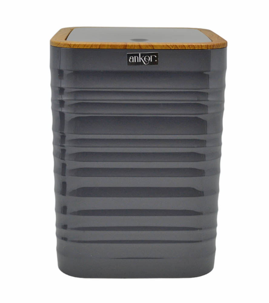 ΚΑΛΑΘΙ ΜΠΑΝΙΟΥ 5lt ΠΛΑΣΤΙΚΟ ΓΚΡΙ LUNA ΜΕ ΕΦΕ ΞΥΛΟΥ ΣΤΟ ΚΑΠΑΚΙ ANKOR - Ankor 830107