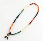 Χειροποίητο Mala Διαλογισμού από Χάντρες Colored Sandalwood 8mm