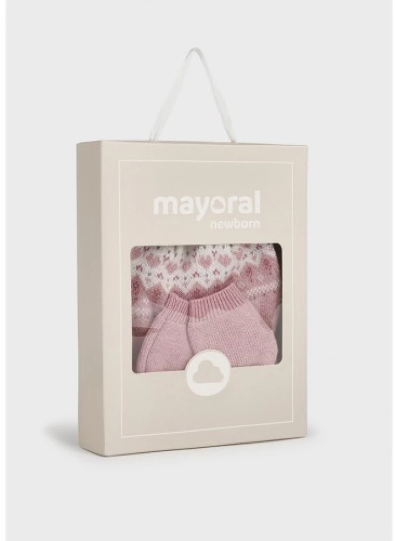 Σετ σκούφος και γάντια Better Cotton Mayoral 9668-Quarzo Vig