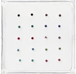 Σκουλαρίκι Μύτης Με Stras 1,5mm Fantazy 1985-36 Μωβ