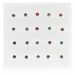 Σκουλαρίκι Μύτης Με Stras 1,5mm Fantazy 1985-36 Μωβ