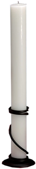 Λαμπάδα Γάμου Μασίφ Κερί 12x140cm NK057 (2ΤΜΧ.) Εκρου Χωρίς Βάση