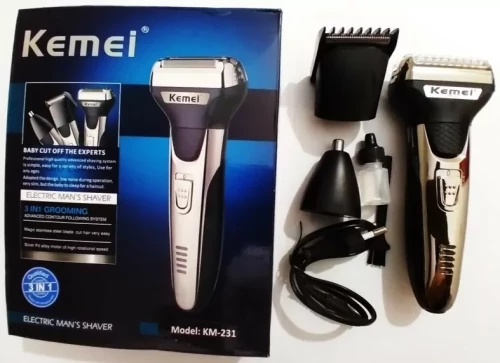 Kemei KM-231 Ξυριστική Μηχανή Προσώπου Επαναφορτιζόμενη