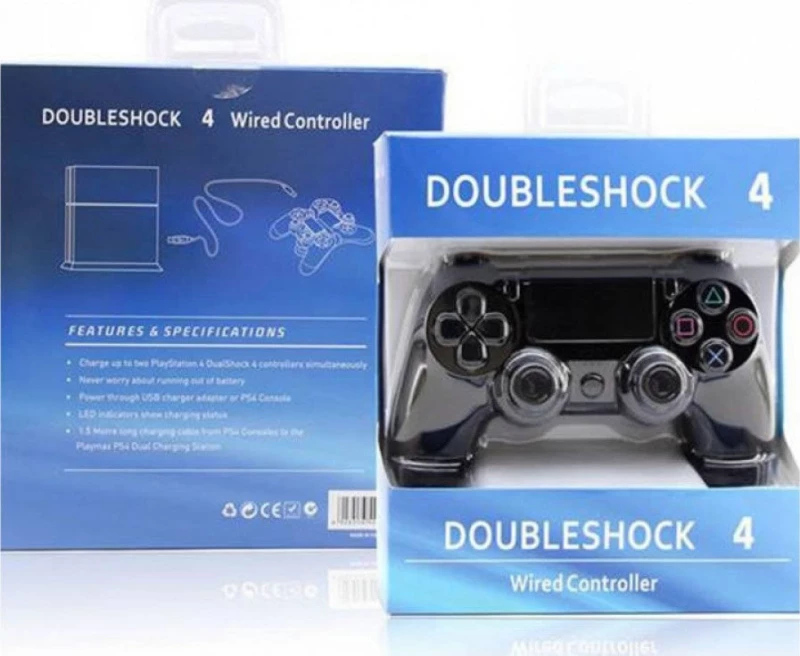 Ενσύρματο Χειριστήριο Doubleshock 4 Για το PS4 Μαύρο