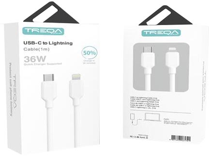 Treqa Καλώδιο ταχείας φόρτισης CA-870 type-c σε lightning 1m [30502147]
