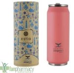 Θερμός Estia Travel Cup Save The Aegean Pastel Coral 500ml