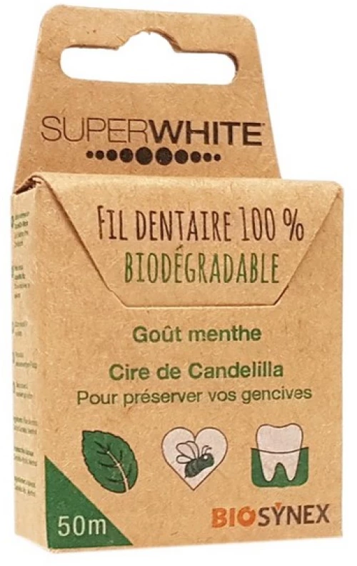 SuperWhite Biodegradable οδοντικό νήμα
