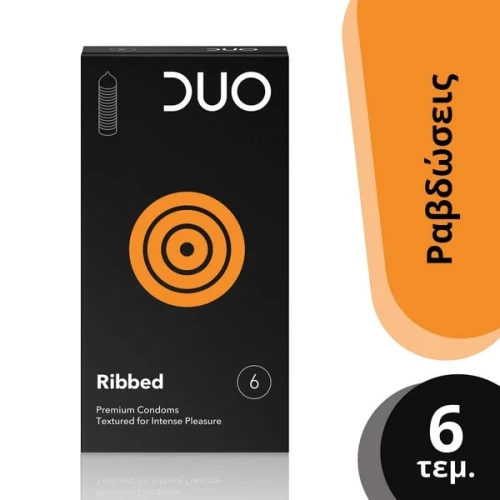 Duo Ribbed (με ραβδώσεις) 6τμχ
