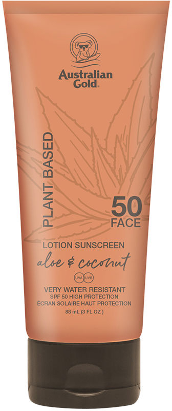 Φυτική, αδιάβροχη αντηλιακή προσώπου 88ml με SPF 50, Χωρίς άρωμα - Australian Gold