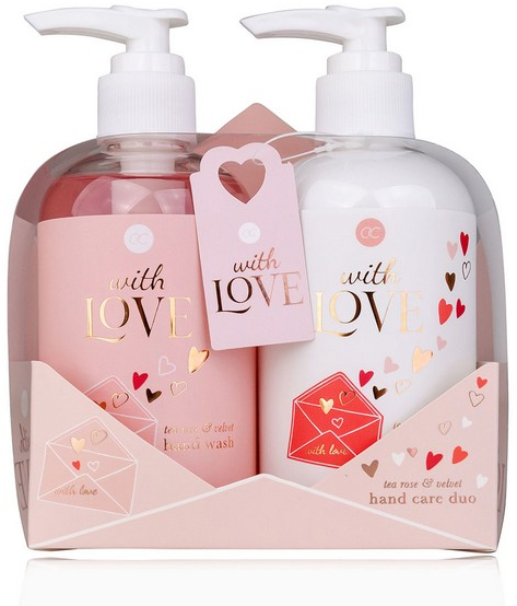Σετ περιποίησης χεριών με 250ml σαπούνι + 250ml λοσιόν χεριών, With Love - Accentra