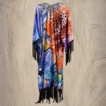 Κιμονό πορτοκαλί/μπλε print Ble Resort Collection 5-41-375-0023
