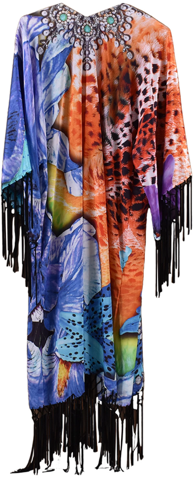 Κιμονό πορτοκαλί/μπλε print Ble Resort Collection 5-41-375-0023